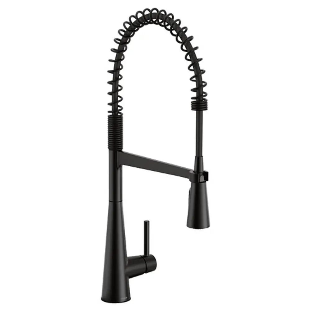 Moen Sleek 1.5 GPM Single Hole Pre-Rinse Pull Down Kitchen Faucet with Power Boost
