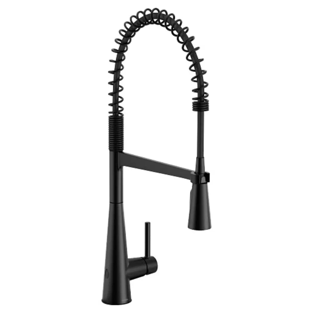 Moen Sleek 1.5 GPM Single Hole Pre-Rinse Pull Down Kitchen Faucet with PowerClean, Reflex, Duralock, and MotionSense Wave Technologies