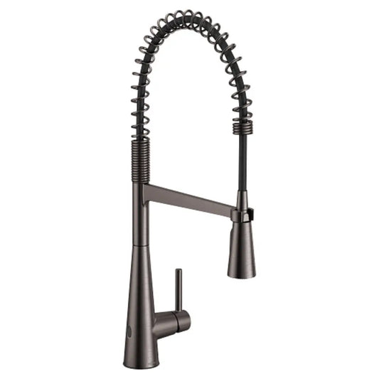 Moen Sleek 1.5 GPM Single Hole Pre-Rinse Pull Down Kitchen Faucet with PowerClean, Reflex, Duralock, and MotionSense Wave Technologies