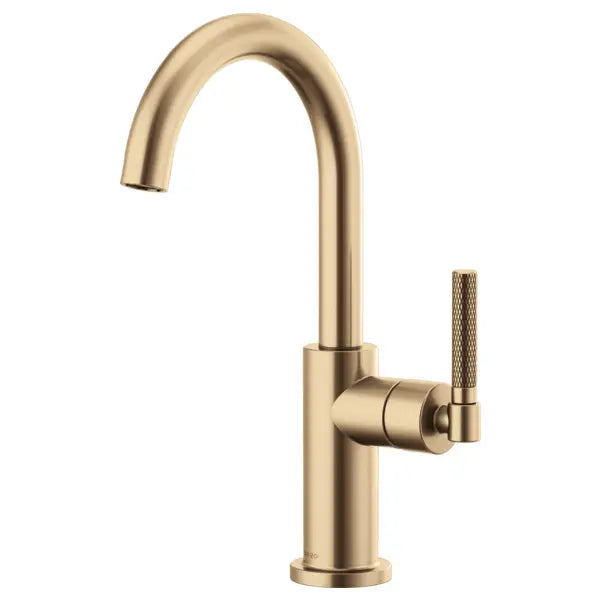 Brizo Litze Single Handle Arc Spout Bar Faucet with Knurled Handle - Includes Lifetime Warranty