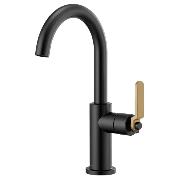 Brizo Litze Single Handle Arc Spout Bar Faucet with Industrial Handle - Includes Lifetime Warranty