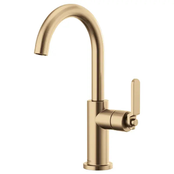 Brizo Litze Single Handle Arc Spout Bar Faucet with Industrial Handle - Includes Lifetime Warranty