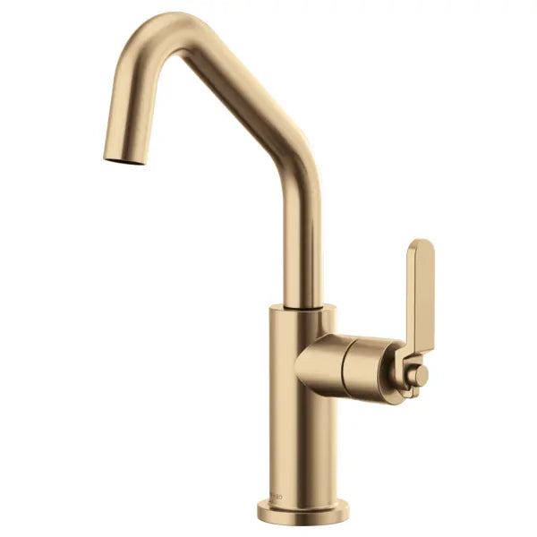 Brizo Litze Single Handle Angled Spout Bar Faucet with Industrial Handle - Limited Lifetime Warranty