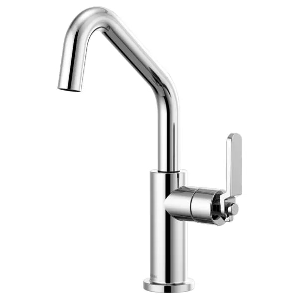 Brizo Litze Single Handle Angled Spout Bar Faucet with Industrial Handle - Limited Lifetime Warranty