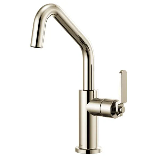 Brizo Litze Single Handle Angled Spout Bar Faucet with Industrial Handle - Limited Lifetime Warranty
