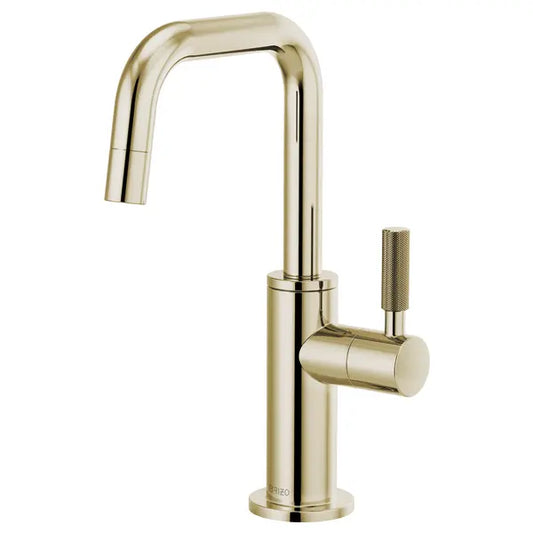 Brizo Litze 1.5 GPM Cold Only Water Dispenser Beverage Faucet with Square Spout - RO Compatible