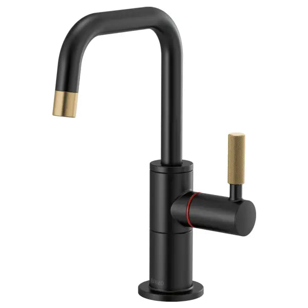 Brizo Litze 1.0 GPM Single Hole Instant Hot Faucet Water Dispenser with Square Spout - Less Tank