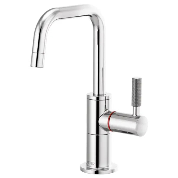 Brizo Litze 1.0 GPM Single Hole Instant Hot Faucet Water Dispenser with Square Spout - Less Tank