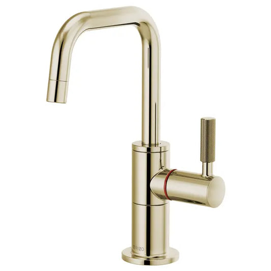 Brizo Litze 1.0 GPM Single Hole Instant Hot Faucet Water Dispenser with Square Spout - Less Tank