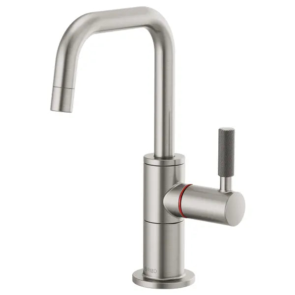 Brizo Litze 1.0 GPM Single Hole Instant Hot Faucet Water Dispenser with Square Spout - Less Tank