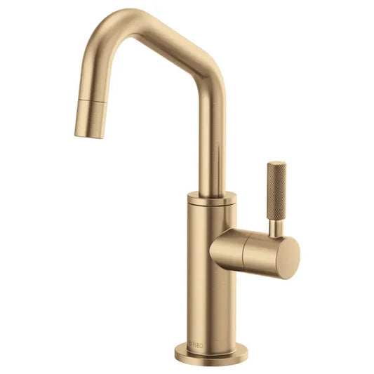 Brizo Litze 1.5 GPM Cold Only Water Dispenser Beverage Faucet with Angled Spout - RO Compatible