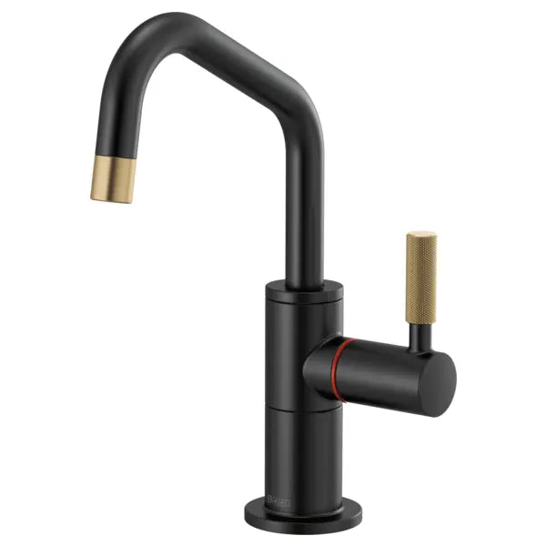 Brizo Litze 1.0 GPM Single Hole Instant Hot Faucet Water Dispenser with Angled Spout - Less Tank