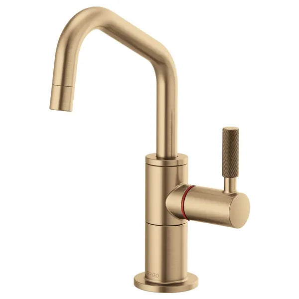 Brizo Litze 1.0 GPM Single Hole Instant Hot Faucet Water Dispenser with Angled Spout - Less Tank