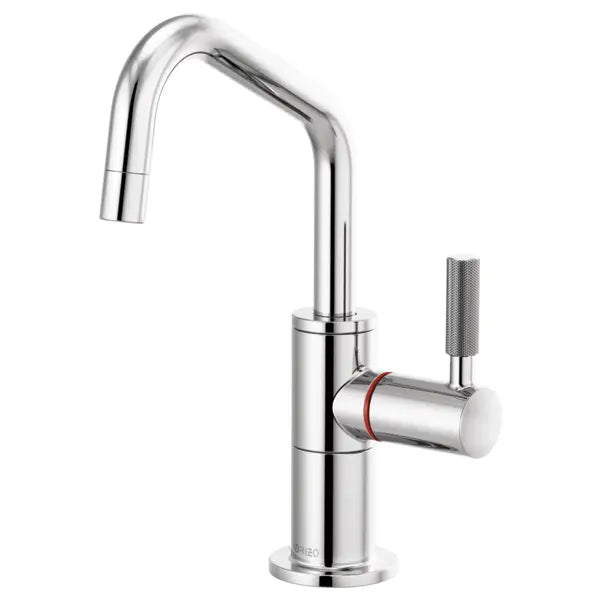 Brizo Litze 1.0 GPM Single Hole Instant Hot Faucet Water Dispenser with Angled Spout - Less Tank