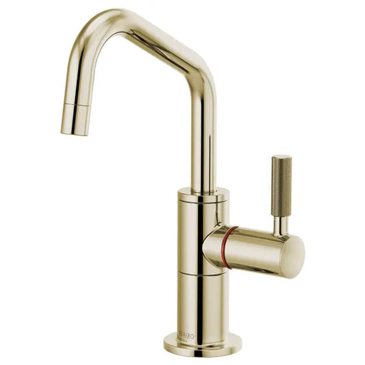 Brizo Litze 1.0 GPM Single Hole Instant Hot Faucet Water Dispenser with Angled Spout - Less Tank
