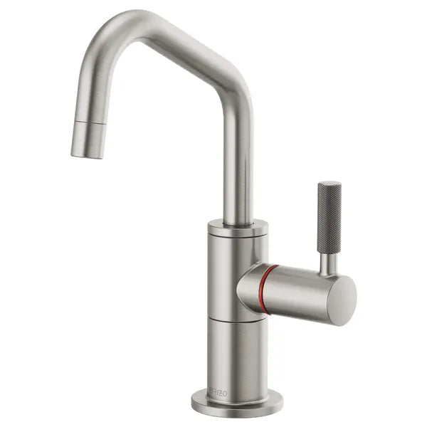 Brizo Litze 1.0 GPM Single Hole Instant Hot Faucet Water Dispenser with Angled Spout - Less Tank