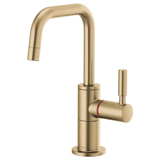 Brizo Odin 1.0 GPM Single Hole Instant Hot Faucet Water Dispenser with Square Spout - Less Tank