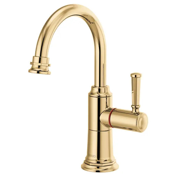 Brizo Rook 1.0 GPM Single Hole Instant Hot Faucet Water Dispenser with Arc Spout - Less Tank