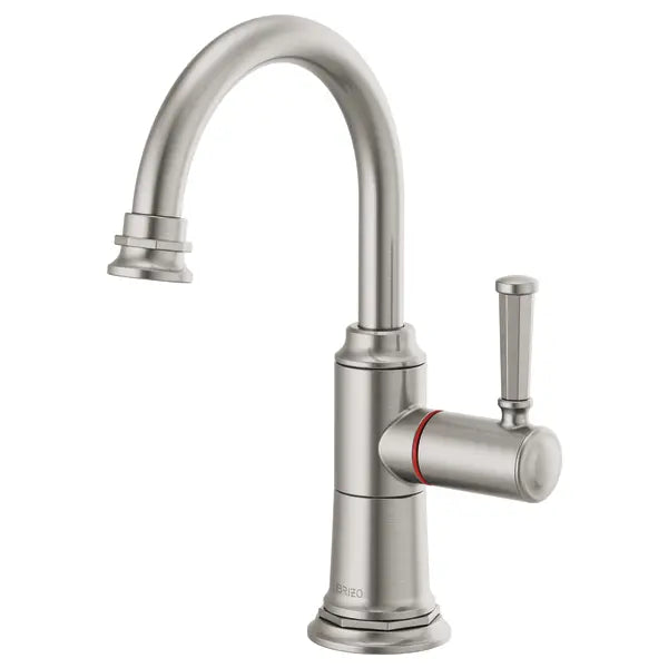 Brizo Rook 1.0 GPM Single Hole Instant Hot Faucet Water Dispenser with Arc Spout - Less Tank