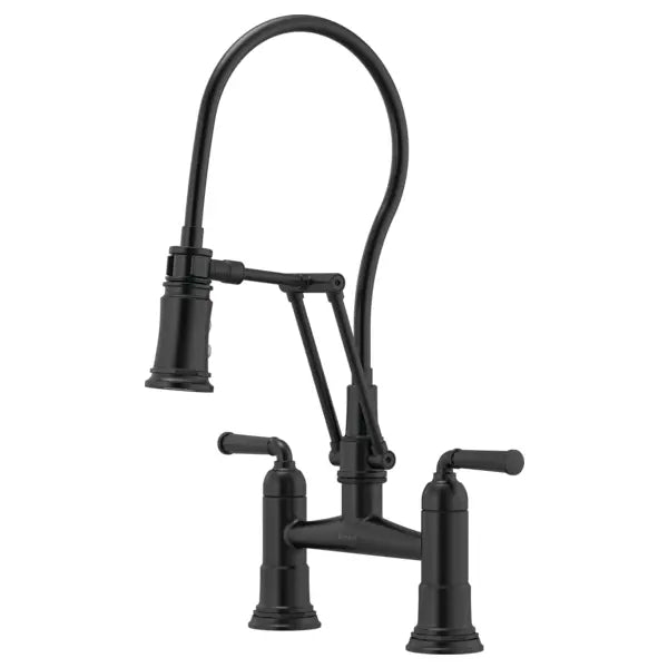 Brizo Rook 1.8 GPM Bridge Kitchen Faucet with Articulating Arm - Limited Lifetime Warranty