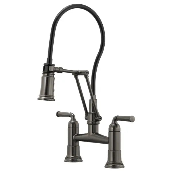 Brizo Rook 1.8 GPM Bridge Kitchen Faucet with Articulating Arm - Limited Lifetime Warranty