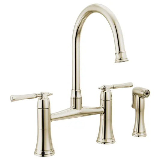 Brizo Tulham 1.8 GPM Bridge Kitchen Faucet with Side Spray