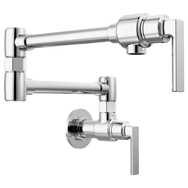 Brizo Kintsu 4 GPM Wall Mounted Single Hole Pot Filler with Lever Handle