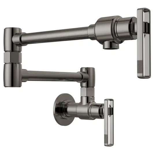 Brizo Kintsu 4 GPM Wall Mounted Single Hole Pot Filler with Knob Handle