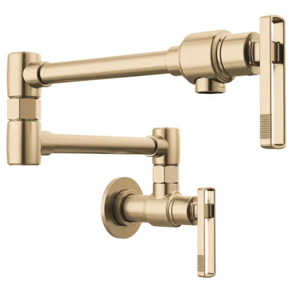 Brizo Kintsu 4 GPM Wall Mounted Single Hole Pot Filler with Knob Handle