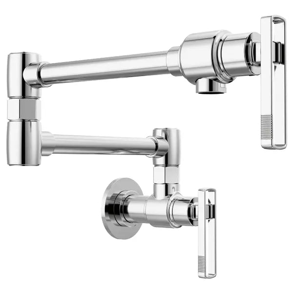 Brizo Kintsu 4 GPM Wall Mounted Single Hole Pot Filler with Knob Handle