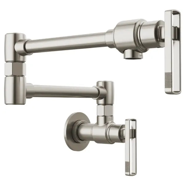 Brizo Kintsu 4 GPM Wall Mounted Single Hole Pot Filler with Knob Handle