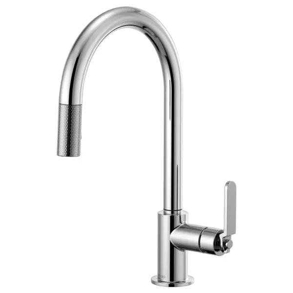 Brizo Litze Single Handle Arc Spout Pull Down Kitchen Faucet with Industrial Handle - Limited Lifetime Warranty