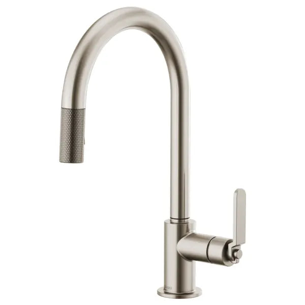 Brizo Litze Single Handle Arc Spout Pull Down Kitchen Faucet with Industrial Handle - Limited Lifetime Warranty
