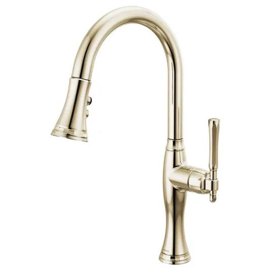Brizo Tulham 1.8 GPM Single Hole Pull Down Kitchen Faucet with Magnetic Docking Spray Head