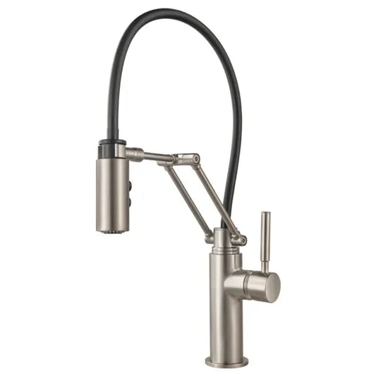 Brizo Solna Pull-Down Articulating Kitchen Faucet with Magnetic Docking Spray Head - Limited Lifetime Warranty