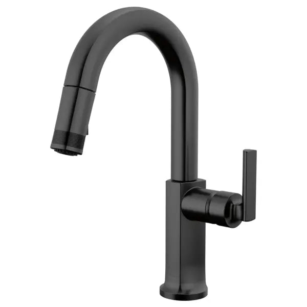 Brizo Kintsu 1.8 GPM Single Hole Pull Down Prep/Bar Faucet with Arc Spout - Less Handle