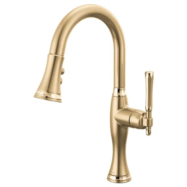 Brizo Tulham 1.8 GPM Single Hole Pull Down Prep Kitchen Faucet with Magnetic Docking Spray Head