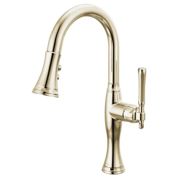 Brizo Tulham 1.8 GPM Single Hole Pull Down Prep Kitchen Faucet with Magnetic Docking Spray Head