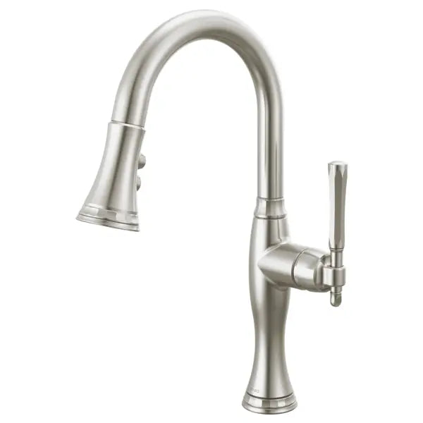 Brizo Tulham 1.8 GPM Single Hole Pull Down Prep Kitchen Faucet with Magnetic Docking Spray Head