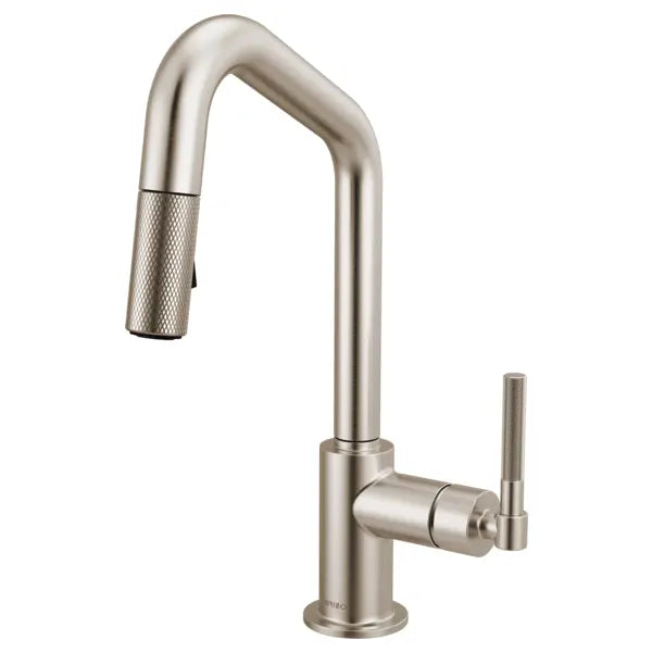 Brizo Litze 1.8 GPM Single Hole Pull Down Prep Kitchen Faucet with Angled Spout