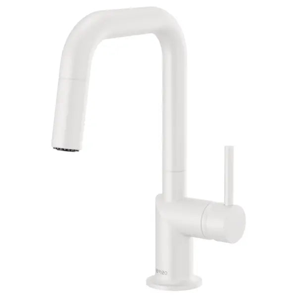 Brizo Odin 1.8 GPM Single Hole Pull Down Bar Faucet with Square Spout - Less Handle