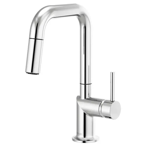 Brizo Odin 1.8 GPM Single Hole Pull Down Bar Faucet with Square Spout - Less Handle