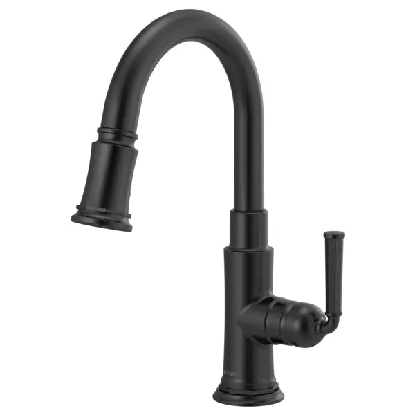 Brizo Rook 1.8 GPM Single Hole Pull Down Prep Kitchen Faucet with MagneDock - Limited Lifetime Warranty