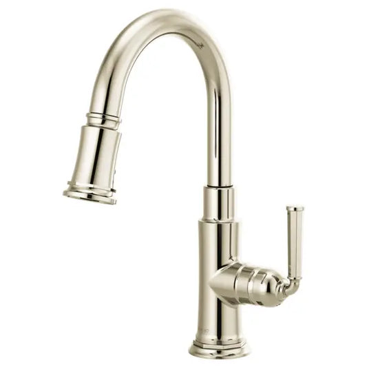 Brizo Rook 1.8 GPM Single Hole Pull Down Prep Kitchen Faucet with MagneDock - Limited Lifetime Warranty