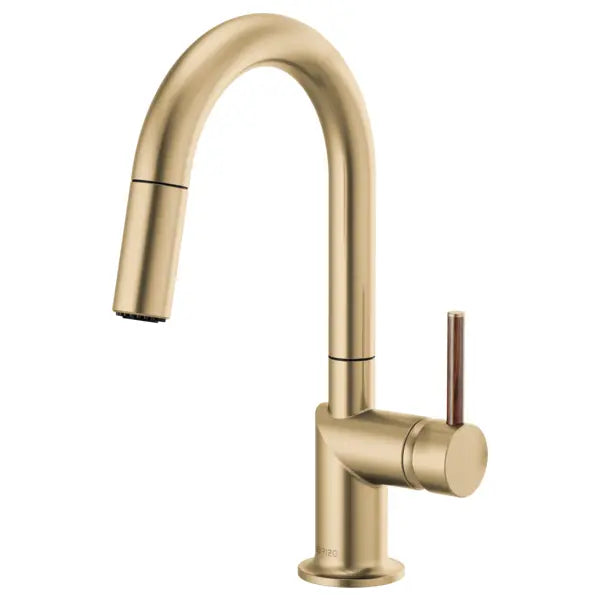 Brizo Odin 1.8 GPM Single Hole Pull Down Bar Faucet with Arc - Less Handle