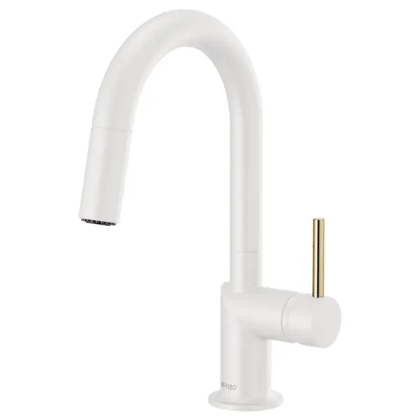 Brizo Odin 1.8 GPM Single Hole Pull Down Bar Faucet with Arc - Less Handle