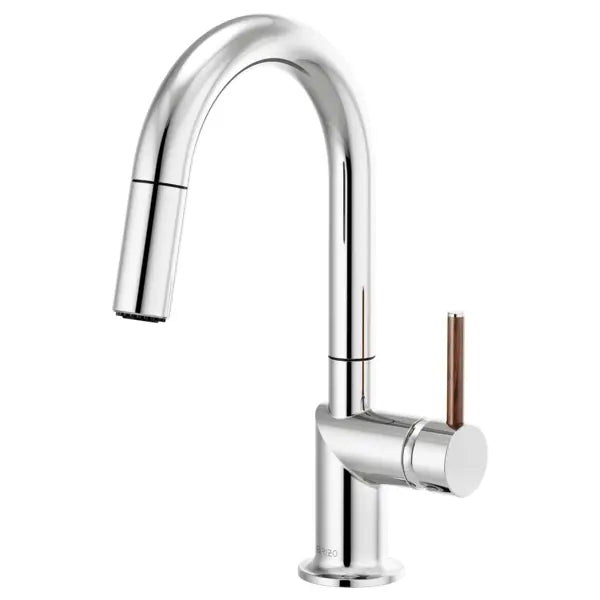 Brizo Odin 1.8 GPM Single Hole Pull Down Bar Faucet with Arc - Less Handle