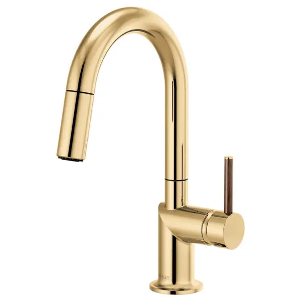 Brizo Odin 1.8 GPM Single Hole Pull Down Bar Faucet with Arc - Less Handle