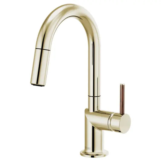 Brizo Odin 1.8 GPM Single Hole Pull Down Bar Faucet with Arc - Less Handle