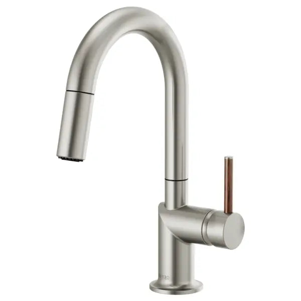 Brizo Odin 1.8 GPM Single Hole Pull Down Bar Faucet with Arc - Less Handle